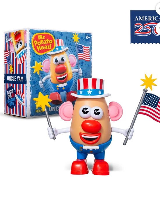 Other - Mr. Potato Head Uncle Yam 250th Anniv, 14 Pcs, Flag Accessory & Storage Ages 2+